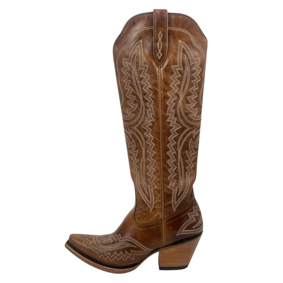 Ariat Cassanova X Toe Western Cowboy Boot Shade of Grain Brown Size 9 - Picture 4 of 15